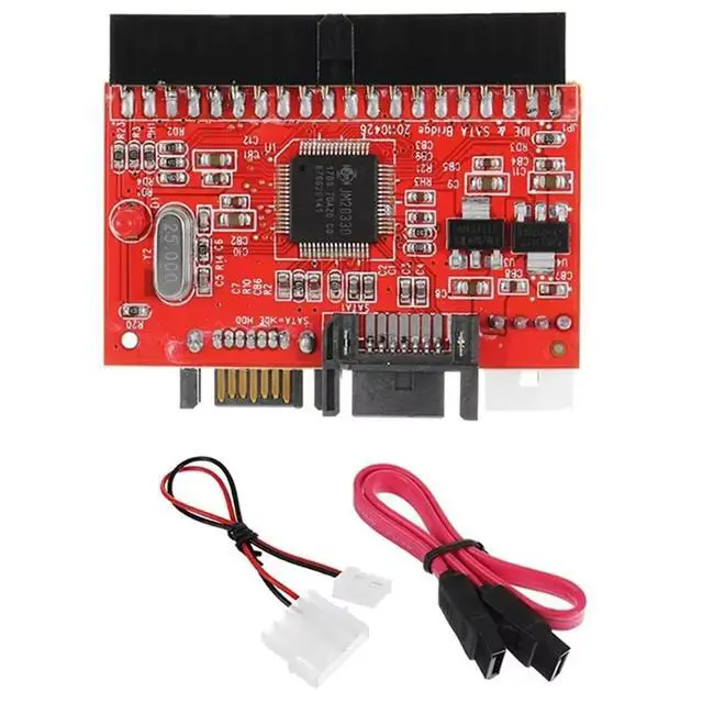 Alt view image 2 of 3 - 2 in 1 IDE to SATA / SATA to IDE Adapter Converter 3.5" 40pin for DVD CD HDD Bidirectional Transfer PC SATA Data Cable
