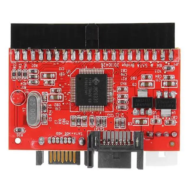 Alt view image 3 of 3 - 2 in 1 IDE to SATA / SATA to IDE Adapter Converter 3.5" 40pin for DVD CD HDD Bidirectional Transfer PC SATA Data Cable