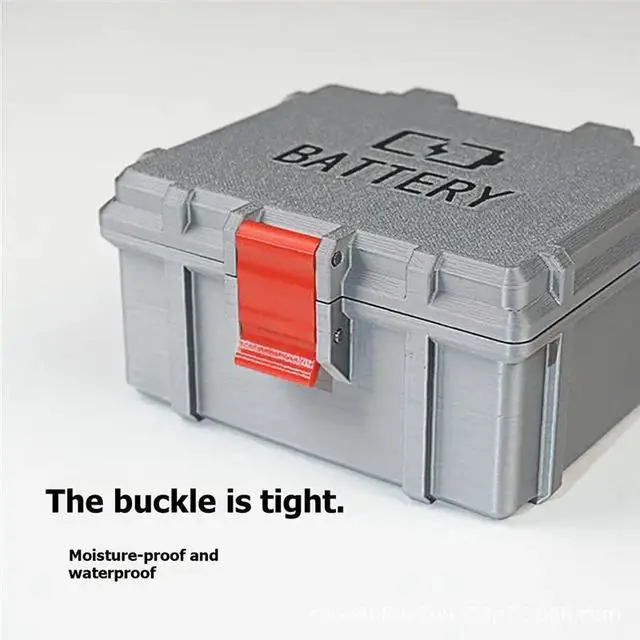 Alt view image 3 of 3 - AA AAA Organizer Waterproof Storage Case Compact Box For Camping Travel Home Holder