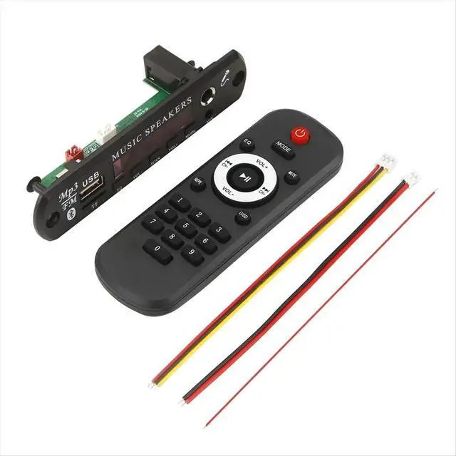 Alt view image 2 of 3 - 12V MP3 Decoder Board Bluetooth 5.0 Car Audio Microphone USB TF Radio DIY MP3 Music Player with Remote