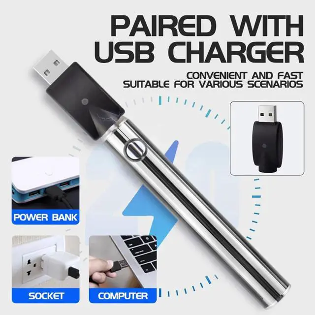 Alt view image 2 of 3 - Soldering Iron Pen 510 Thread With Soldering Iron Tip 3-Level Voltage 1100Mah USB Rechargeable Soldering Iron Kit Green