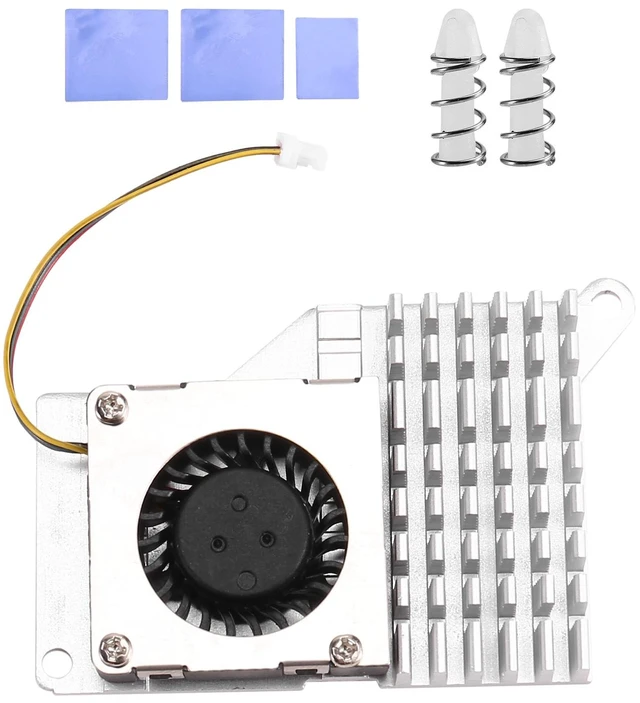 Alt view image 2 of 3 - For 5 Pi5 Active Cooler with Speed Cooling Fan Radiator Heatsink
