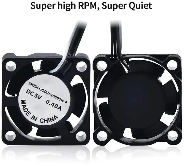 Main image of Creativity Lab P1P Hotend Cooling Fan 2510 25x25x10mm 5V 18000RPM Silent High Airflow Fan for 3D Printer Ceramic Heater