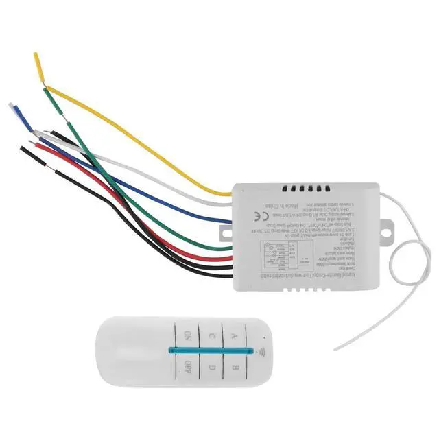 Alt view image 3 of 3 - 4 Way Light Lamp Digital Remote Control Switch ON/OFF 220V