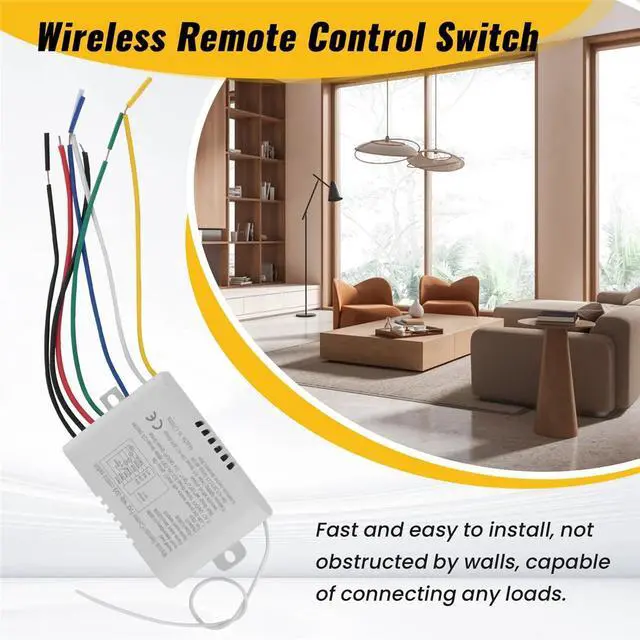 Main image of 4 Way Light Lamp Digital Remote Control Switch ON/OFF 220V