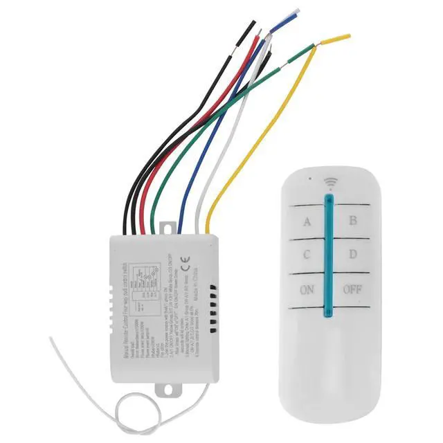 Alt view image 2 of 3 - 4 Way Light Lamp Digital Remote Control Switch ON/OFF 220V