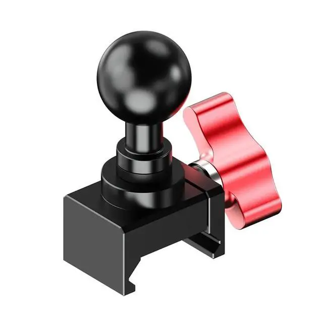 Alt view image 3 of 3 - Universal 17mm Ball Head NATO Rail Clamp 360° Omnidirectional Rotation NATO Slide Clip for RS3 RS4 RS5 Gimbal SLR