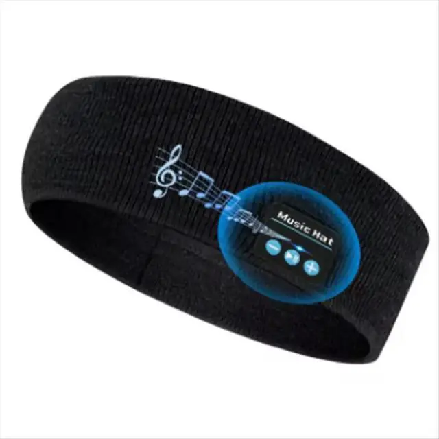 Alt view image 2 of 3 - Bluetooth-Compatible Headphone Sleeping Headband Headphones Head Scarf Thin Comfortable Music Earbuds
