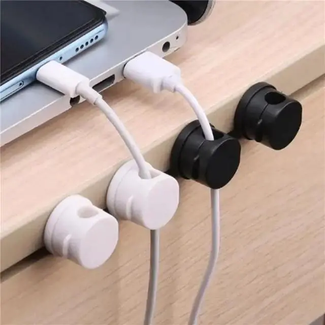 Alt view image 3 of 3 - Magnetic Cable Clips Cable Smooth Adjustable Cord Holder Wire Keeper Cable Organizer