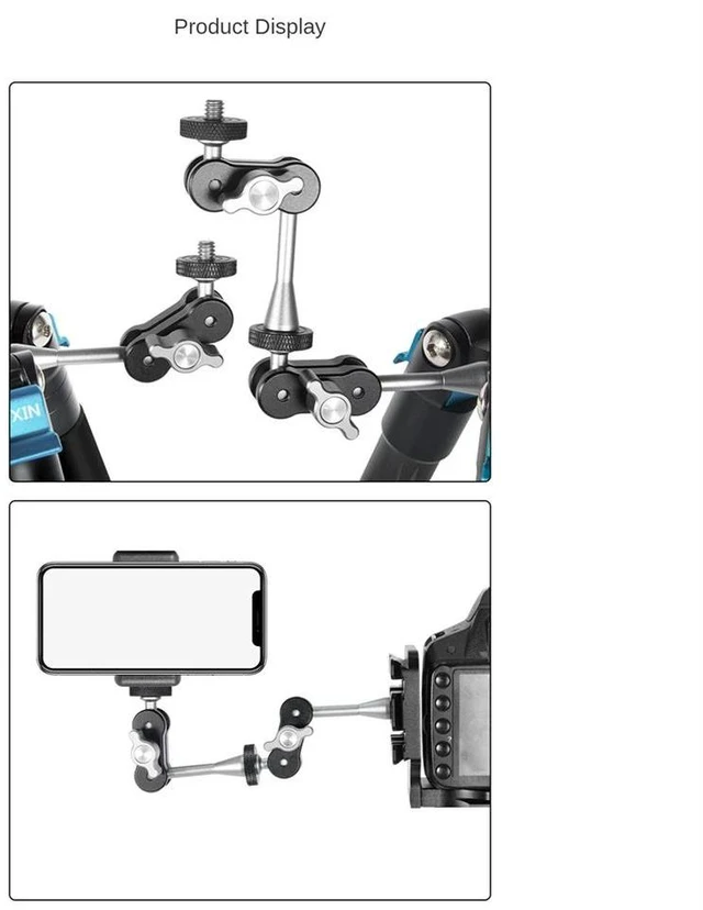 Alt view image 2 of 3 - Super Clamp With Multifunctional Magic Mount 1/4 Thread Adapter For DSLR Cameras TM-3