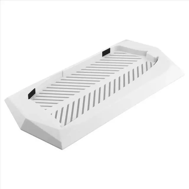 Alt view image 3 of 3 - Vertical Stand for Slim Optical Drive Version Console with Built-in Cooling Vents and Non-Slip Feet White