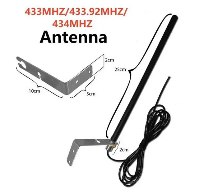 Main image of Universal 433MHz Cable Antenna for Gate Garage Radio Signal Booster Repeater Outdoor Waterproof Gate Control Antenn