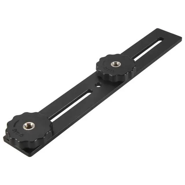 Alt view image 2 of 3 - 8 inch Dual Flash Camera Mount Tripod Bracket with 1/4 Screw for 3D Stereoscopic Photography DSLR Camera Accessories