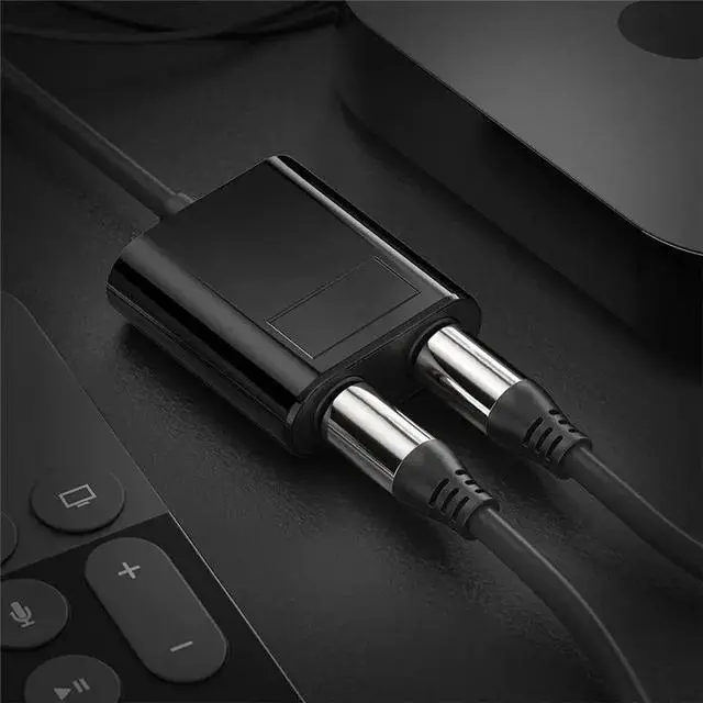 Alt view image 2 of 3 - Optical Fiber Cable Splitter 2 In 1 Toslink Converter For HDTV DVD Digital TV Sound Bar Amplifier