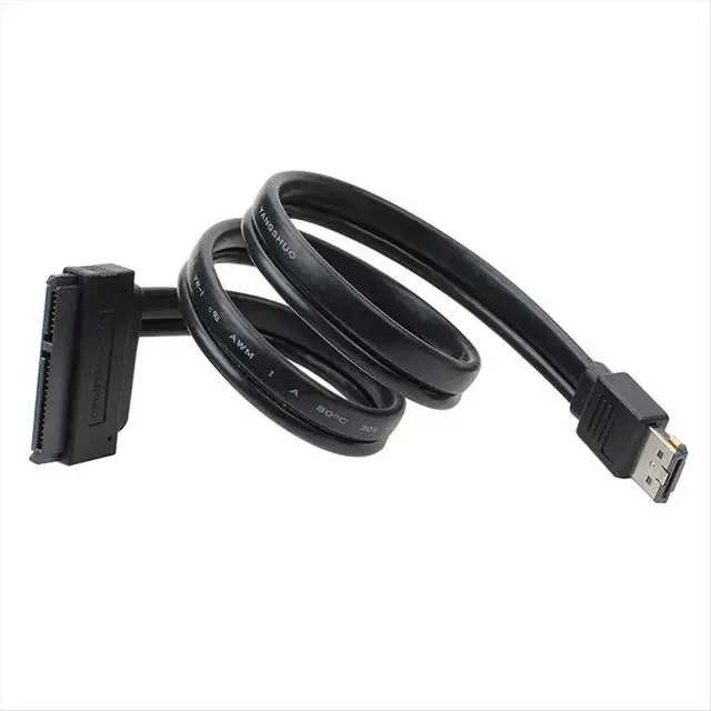 Alt view image 2 of 3 - 7+15Pin SATA HDD to Power ESATA Adapter Power ESATA USB 2.0 5V 12V Combo to 2.5Inch 3.5Inch 22Pin Sata Hdd Adapter Cable