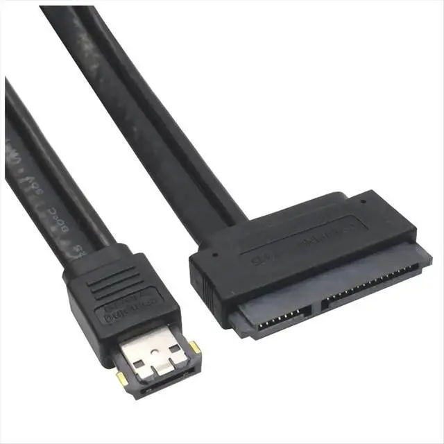 Alt view image 3 of 3 - 7+15Pin SATA HDD to Power ESATA Adapter Power ESATA USB 2.0 5V 12V Combo to 2.5Inch 3.5Inch 22Pin Sata Hdd Adapter Cable