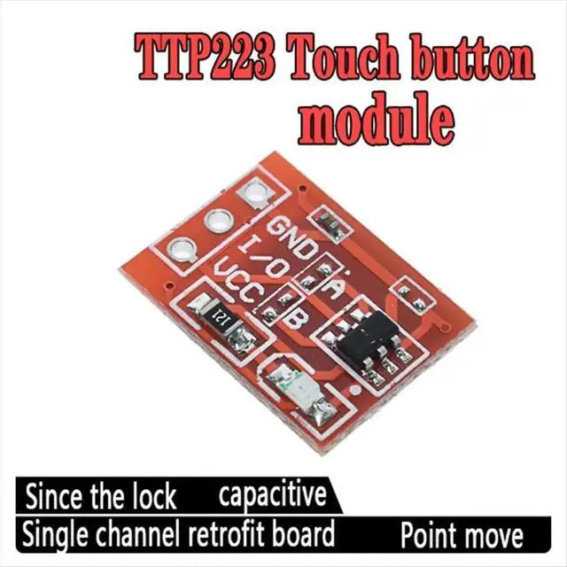 Alt view image 2 of 3 - 60Pcs TTP223 Touch Sensor Touch Button Module Self -Lock -to -Point Capacitance Switch Unilateral Transformation