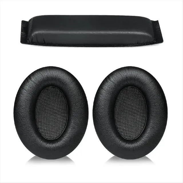 Alt view image 2 of 3 - Replacement Leather Earpads & Headband Cover for HD 201 HD 201S HD180 Comfortable Headphone Cushions