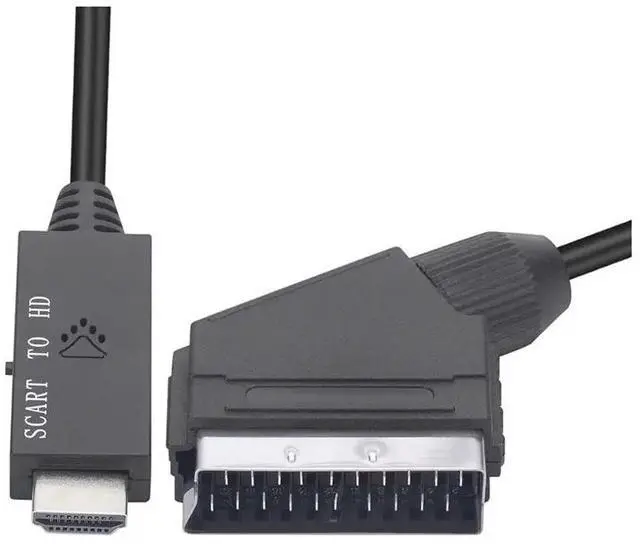 Main image of 1080P Scart To -Compatible Adapter Scart Male To HD Female Audio Video Converter Adapter For HDTV/DVD/PC 1M