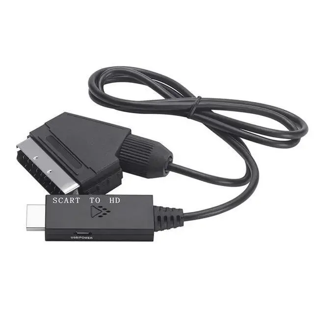 Alt view image 3 of 3 - 1080P Scart To -Compatible Adapter Scart Male To HD Female Audio Video Converter Adapter For HDTV/DVD/PC 1M