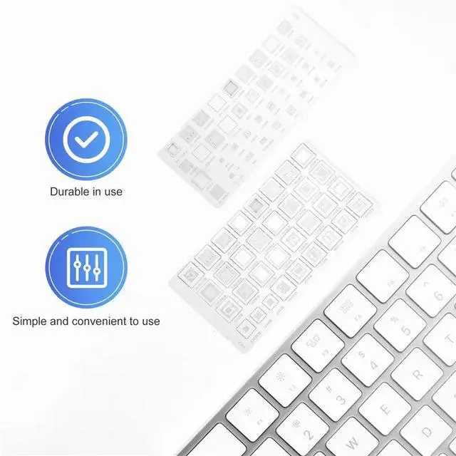 Alt view image 3 of 3 - 4PCS Universal BGA Stencil For MTK MSM Ipad CPU RAM PM Power IC Reball Pin Direct Heat Templat