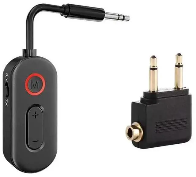 Main image of Adapter With Mic Bluetooth 6.0 Audio Receiver Transmitter 3.5Mm AUX Hifi Stereo Music For Car Airplane TV P