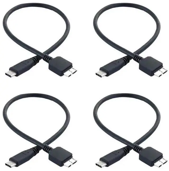 Main image of 4X Hard Drive Cable,USB 3.1 Type-C Male To USB 3.0 Micro-B Male Data Cable For Tablet Phone