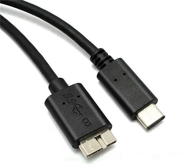 Alt view image 2 of 3 - 4X Hard Drive Cable,USB 3.1 Type-C Male To USB 3.0 Micro-B Male Data Cable For Tablet Phone