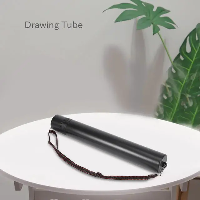 Alt view image 2 of 3 - Black Plastic Drawing Picture Storage Tube Poster Scroll Holder