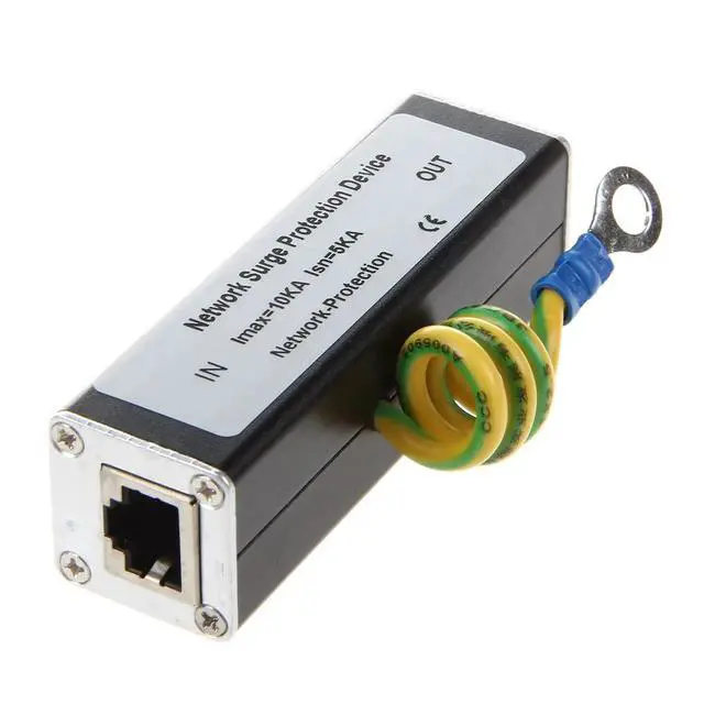 Alt view image 2 of 3 - semoic RJ45 Plug Ethernet Network Surge Protector Thunder Arrester 100MHz