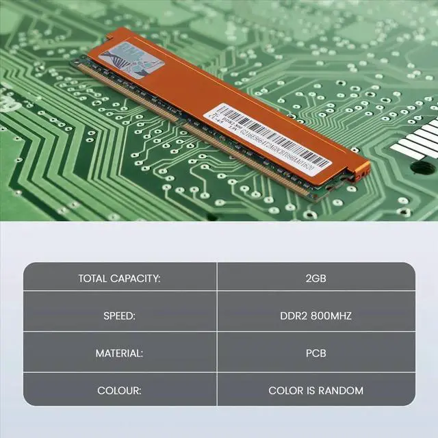 Main image of DDR2 2GB RAM Memory PC2 6400 800Mhz 2RX8 1.9V Desktop Memory for PC Desktop Computer