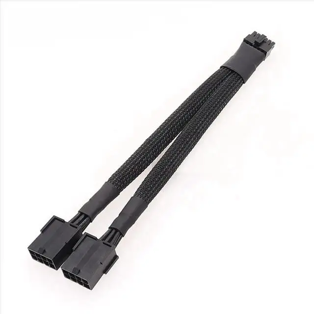 Alt view image 3 of 6 - 2X Video Card 12VHPWR PCIe 5.0 12 Pin to Dual GPU PCIE 8-Pin Cable for RTX30 Series 3070 3080 RTX3090 Public Video Card