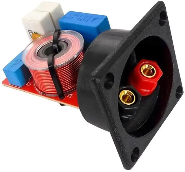 Alt view image 3 of 6 - 80W 2 Way Hi-Fi Speaker Frequency Divider Crossover Filters with Junction Box