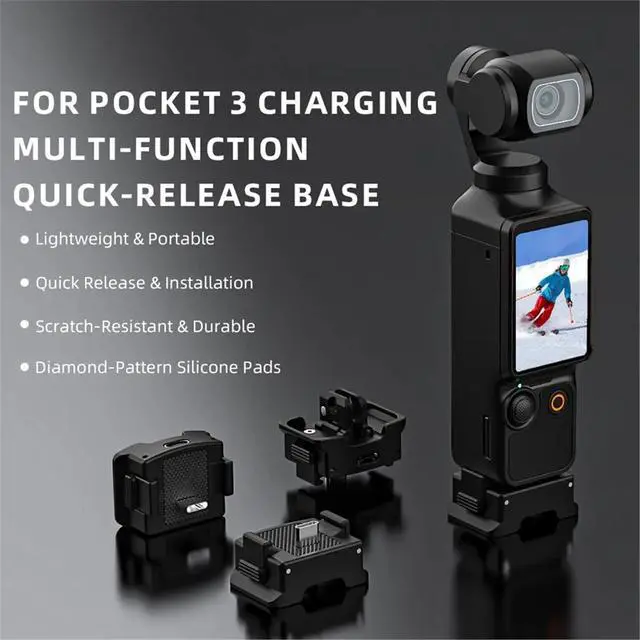 Alt view image 3 of 6 - Expansion Adapter Magnetic Quick Release Base for 3 with 1/4'' Thread Accessories