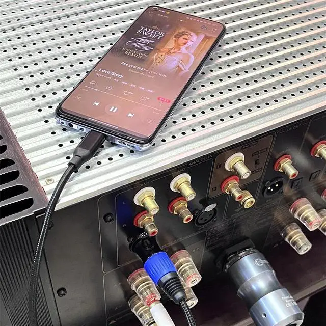 Alt view image 2 of 6 - Type C to XLR Male Aux Audio Cable Type C to XLR Male Output Stereo Cord USB Type-C Male to XLR Male Cable Plug and Play