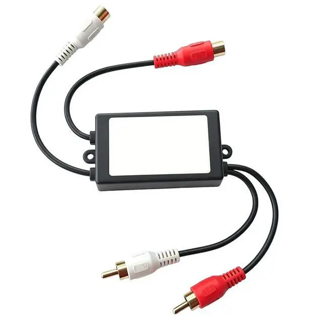 Alt view image 3 of 6 - 2 Channel Ground Loop Audio Isolator Noise Filter Hum Eliminator Isolator for HiFi Stereo Home Theater Car Audio