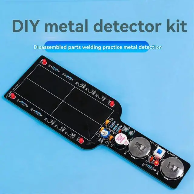 Main image of DIY Electronic Kit Handheld Simple Metal Detector Electronic Components Soldering Assembly School Welding Training Kit