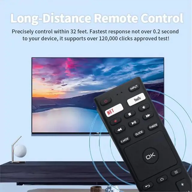 Alt view image 2 of 3 - Replace RM-C3363 Voice Remote Control for LED TV RM-C3363 -32KB208 Bluetooth Remote Control