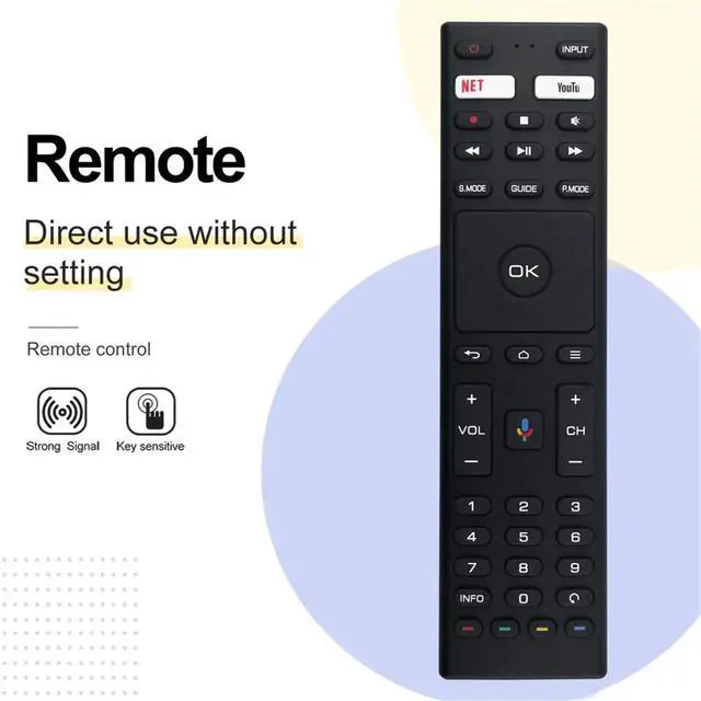 Alt view image 3 of 3 - Replace RM-C3363 Voice Remote Control for LED TV RM-C3363 -32KB208 Bluetooth Remote Control