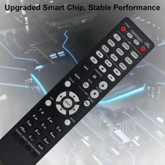 Alt view image 2 of 3 - Replace RC-1223 Remote Control for AV Surroud Receiver RC-1223 Remote Control
