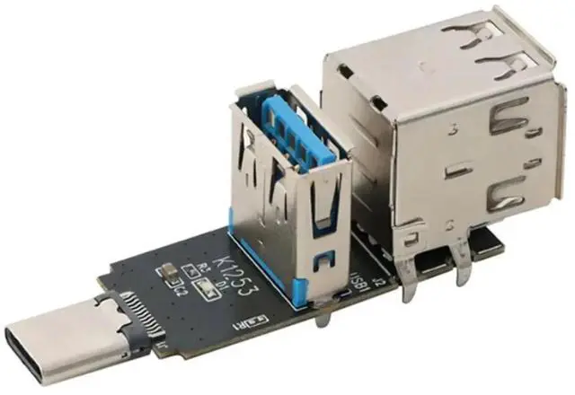 Alt view image 3 of 3 - TYPE-C to 1-Port USB 3.0 and 2-Port USB 2.0 Expansion Module TYPE-C HUB Multi-Port Expansion Splitter Board