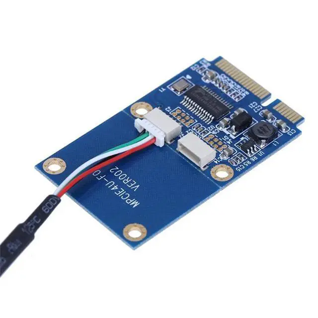 Alt view image 3 of 3 - Mini PCI-E PCI Express to Dual USB Adapter MPCIe to 5 Pin 2 Port USB2.0 Converter for Full/Half Height Mini Card