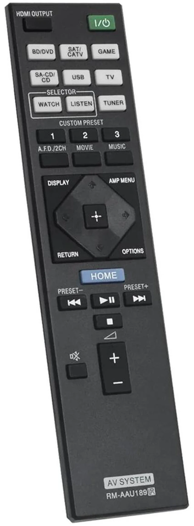 Alt view image 3 of 3 - RM-AAU189 Replace Remote Control for STR-DN850 STR-DN1050
