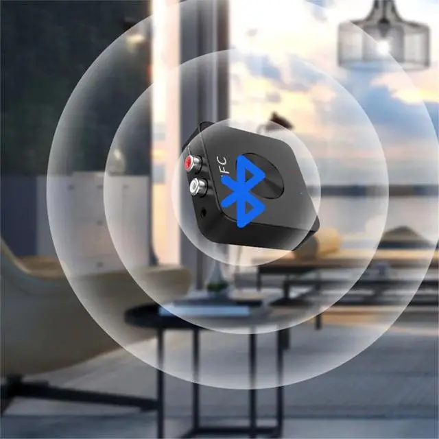 Alt view image 2 of 3 - 2-in-1 Bluetooth 5.0 Audio Adapter Mobile Phone NFC Speaker Receiver for Headphone/Computer/TV Transmitter