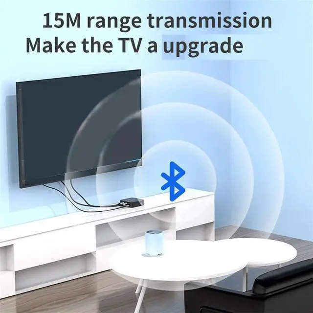 Main image of 2-in-1 Bluetooth 5.0 Audio Adapter Mobile Phone NFC Speaker Receiver for Headphone/Computer/TV Transmitter