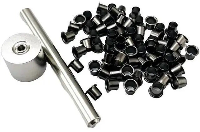 Main image of 100Pcs K-Sheath Eyelet Rivets Installation Fix Tools Replacement 7.5MM Kydex Sheath Scabbards Eyelets Buckle Nail Pin