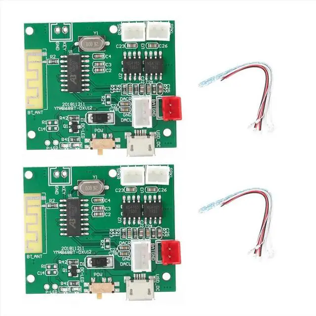 Alt view image 3 of 3 - 1 Pair Power Amp Module Amplifier Board Stereo Sound Speaker for 5.0 3.75V