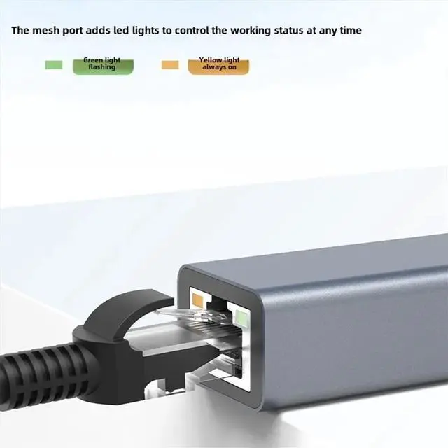 Main image of 1000M Ethernet Gigabit Adapter USB3.0 Type C to RJ45 Driver-Free 1000Mbps Gaming Gigabit Ethernet Hub Docking Station