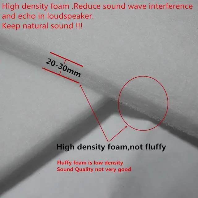 Alt view image 2 of 6 - DJ Speaker Cabinet Accessories Subwoofer Acoustic Foam For Woofer Home Theater Professional Audio Line Array