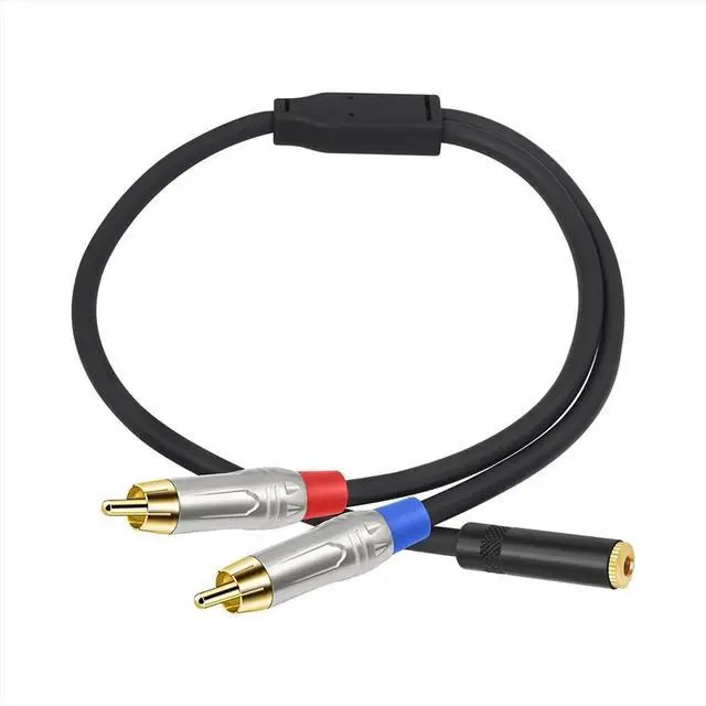 Alt view image 2 of 6 - 3.5mm to Sound Cable Female to Male Y Splitter 3.5mm Adapter for Phone Home Theater Amplifiers Speaker Stereo
